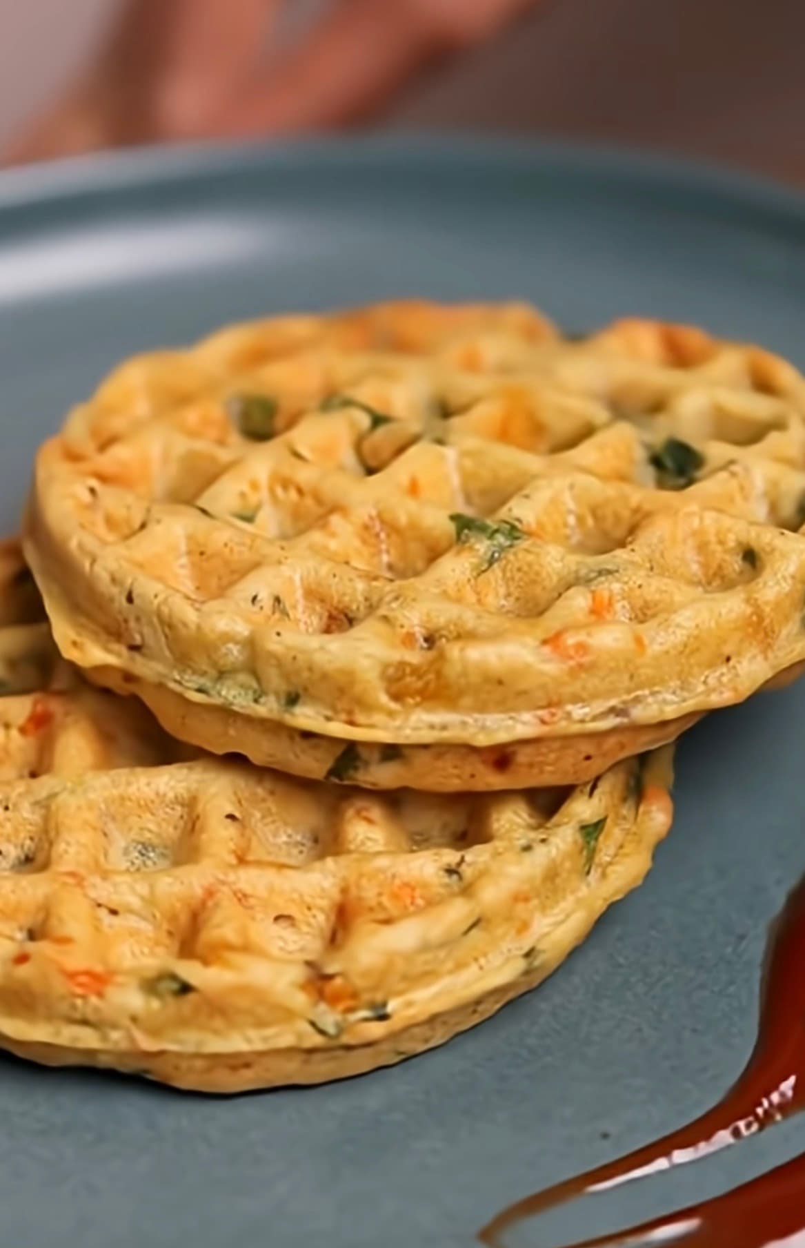 Moong Dal & Oat Savoury Waffle