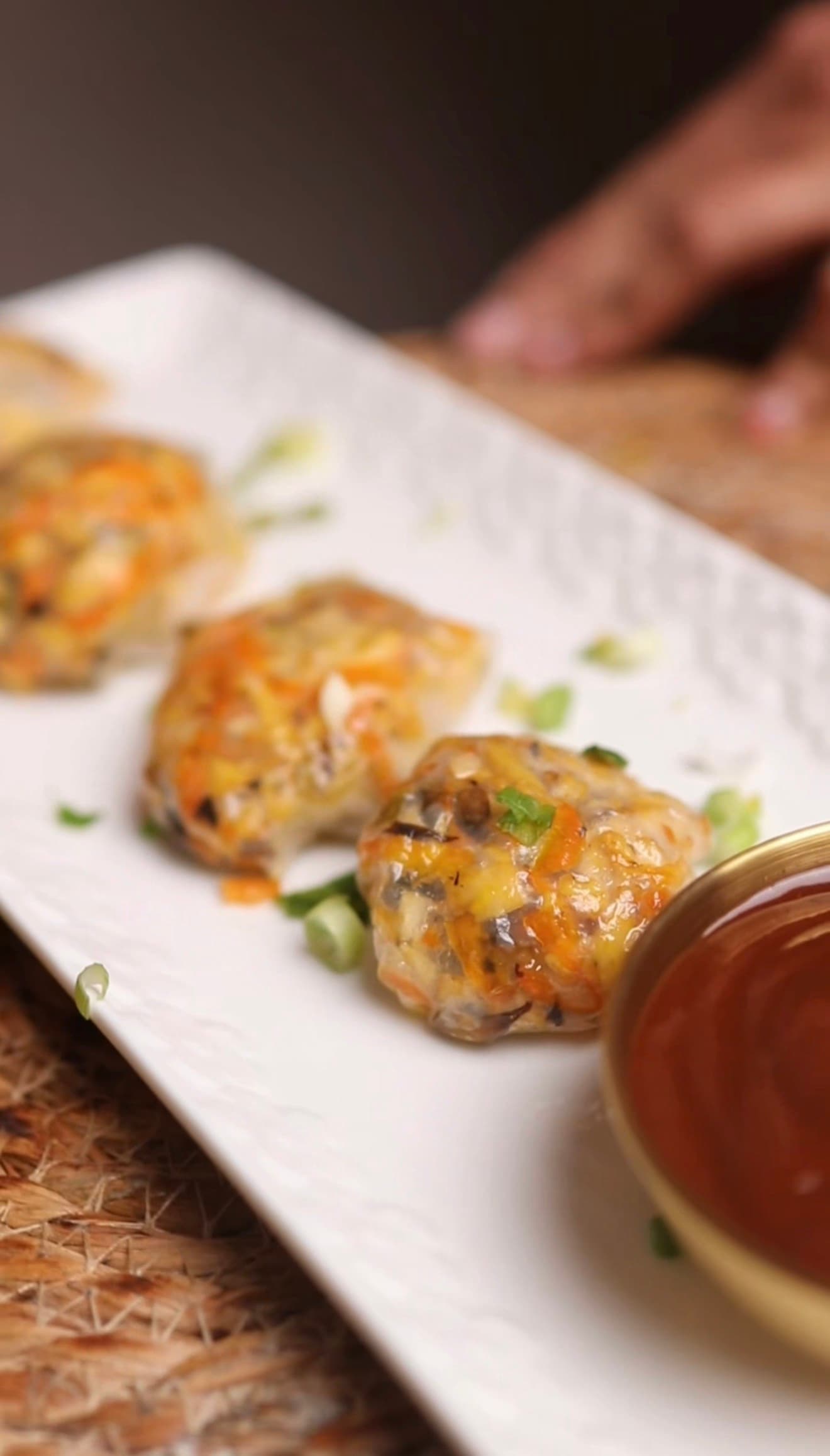 Tofu Mushroom Rice Paper Dumplings
